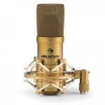 Auna MIC-900G usb Microfone Condensador Cardioide P/ Estúdio Dourado