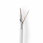 Nedis Cable Coaxial Compatible con 4G/LTE 50,0 m Caja de Regalo Branco