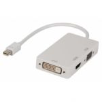 Valueline Multi adaptador Mini DisplayPort Mini DisplayPort - DVI + VGA + HDMI 0,20 m en color Branco