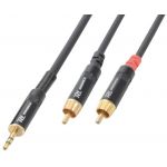 Power Dynamics Conne Cabo Jack 3,5mm Macho Stereo + 2 Rca Macho (1,5 Mts) Power Dynamics Connex 177.033