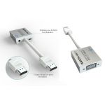 Goronya Conversor Adaptador de HDMI para VGA com Áudio + 5v - MS003886