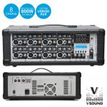 Vsound Amplificador Áudio Profissional 8 Canais 800w máx