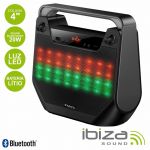 IBIZA Coluna Bluetooth Portátil 4" 20W Usb/bt/bat led - FREESOUND40-BK