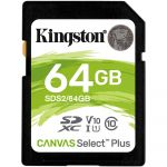 Kingston 64GB SD Canvas Select Plus Class10 UHS-I U3 - SDS2/64GB