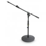 Gravity MS 2212 B Short Microphone Stand With Round Base And 1-Point Adjustment Telescoping Boom - GMS2212B
