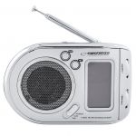 Esperanza Rádio Portátil Am/fm Digital C/ Alarme Relógio (cinza) - ERB101W