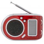 Esperanza Rádio Portátil Am/fm Digital C/ Alarme Relógio (vermelho) - ERB101R