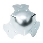 Adam Hall Hardware 410429 Ball Corner Large Three-leg Cranked 35 mm 9 Holes