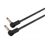Adam Hall Cables K4 IRR 0045 FLM - Flat Audio Cable 6.3 mm Mono Gold Plug 0.45 m