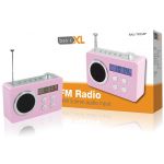 Basicxl Rádio Digital Fm Portátil Pink