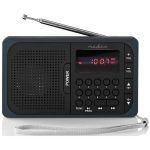 Nedis Rádio Portátil FM/PLL Digital 3,6W c/ Leitor USB e microSD - RDFM2100GY