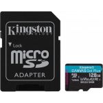 Kingston 128GB Micro SDXC Canvas Go! Plus Class 10 UHS-I U3 V30 A2 + Adaptador SD - SDCG3/128GB