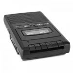 Auna RQ-132USB Gravador de Voz Portátil Cassetes Áudio Dictafone c/Microfone USB
