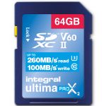 Integral 62GB SDXC Ultima X2 260/100MB UHS-II V60