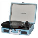 Gira-Discos Denver 33/45/78rpm Vintage 2x1w Preto / Azul