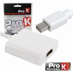 ProK Electronics Cabo Mini Displayport Macho / Hdmi Femea 20cm White