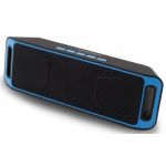 Coluna Bluetooth Portátil 2x3w Usb/fm/sd Preto-azul