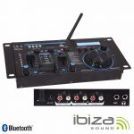 Ibiza Sound Mesa de Mistura 19" 2 Canais Usb Bluetooth Black