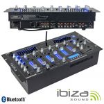 Ibiza Mesa De Mistura 19" 5u 6 Canais Com Usb-Bt Black