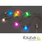 Ibiza Grinalda de 20 Lâmpadas E27 LED 6 Cores Ip44 10m