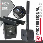 BST Conjunto Som Amplificado Pro 1.1 MDF 900W - THOR-12
