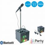 BST Conjunto Coluna c/Bluetooth e Microfone c/Suporte PARTY