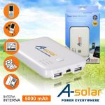 A-SOLAR Pack Energia Pro usb 5000 Ma 10 Conectores