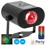 Party Light & Sound Projetor Luz C/ 1 LED 9w Rgb Efeito Spin