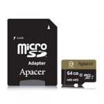 Apacer microSDXC 64GB Cartão memória Class 10 UHS-I U1 10 MB/s - AP64GMCSX10U1-R