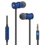 Avenzo Auriculares Intraural Magnético com Microfone Azul