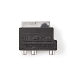 Nedis Adaptador Scart Macho P/s-video Femea+3x RCA Femea