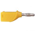 Velleman Banana Plug 4mm Stackable Yellow