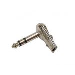 Velleman 6.35mm 90° Male Jack Connector Nickel Stereo CA026