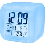 Setty Relógio Despertador Iluminado C/ Calendário, Temperatura e Alarme