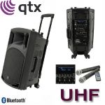 Qtx Sistema Pa Portatil 15" Uhf Usb/sd/fm & Bluetooth® - QX15PA-PLUS