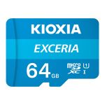 Kioxia 64GB Micro SDXC Exceria C10 UHS-I U1 Classe 10 + Adaptador SD