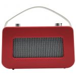 Gira-Discos Rádio Bluetooth DAB-003 Retro DAB / DAB + FM / Bluetooth / Alarme Vermelho
