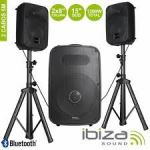 Ibiza Conjunto Som Bi-Amplificado Usb/Sd/Mp3 1200w - CUBE158