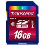 Transcend 16GB SD SDHC Class 10 UHS-I - TS16GSDHC10U1