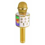 Max Microfone KMI5G Bluetooth c/ Altifalante e LEDs (Dourado) - 130.149