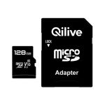 Qilive 128GB MicroSDHC UHS-U1 V30 Classe 10 + Adaptador