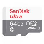 SanDisk 64GB Ultra microSDXC 120Mb/s Class 10 UHS-I A1 + SD-Adapter - SDSQUA4-064G-GN6TA