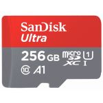 SanDisk 256GB Ultra microSDXC 120Mb/s Class 10 UHS-I A1 + SD-Adapter - SDSQUA4-256G-GN6MA