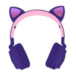 Avizar Auscultadores Bluetooth Design Cat ears Animação luminosa 12h - Violet - KASK-LPP-MINOU