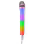 Fenton Microfone Karaoke c/ Iluminação LED RGB (Rosa)