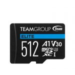 Team Group 512GB Elite MicroSD Class10 UHS-I U3 V30 A1 - TEAUSDX512GIV30A10