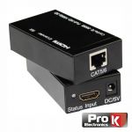 Prok Receptor e Transmissor Hdmi Via RJ45 CAT5e/6 60m - PK-HDMIRJ45EXT02