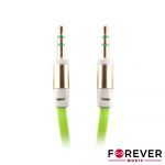 Forever Cabo Jack 3.5mm Macho / Jack 3.5mm Macho St 1m Green