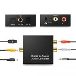 Multi4you Conversor de Áudio Digital para Analógico com Saída para Jack 3,5mm