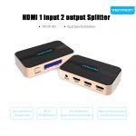 Vention Splitter HDMI 1 x 2 HDTV 4k 2K com Alimentação 1 in 2 out - MS003892